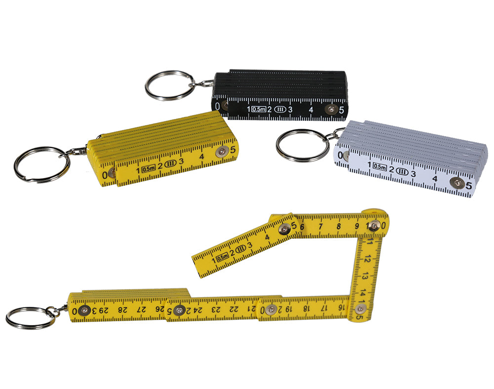 50cm Long Folding Measure Keyring | Single | Little Gift | Cracker Filler