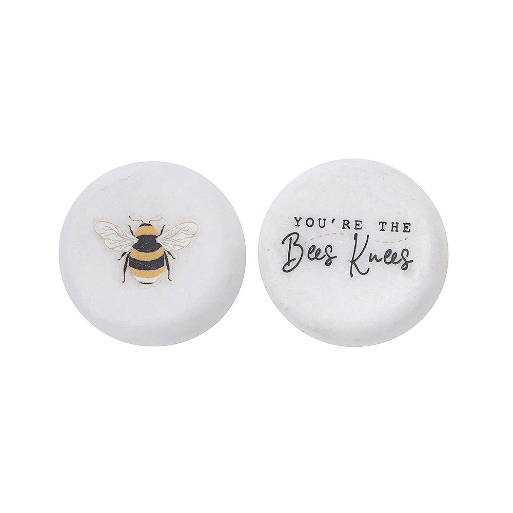 You're The Bees Knees | 3cm Ceramic Pebble Keepsake | Cracker Filler | Mini Gift