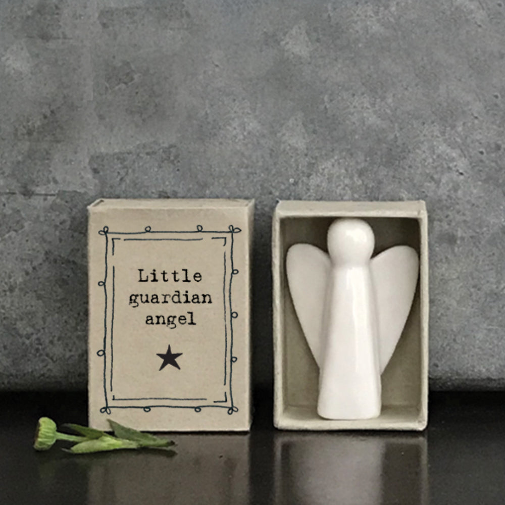 Little Guardian Angel | Ceramic Angel | Cracker Filler | Matchbox Little Gift
