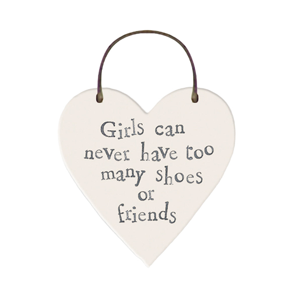 Girls & Shoes & Friends Heart Hanger | Cracker Filler | Little Gift