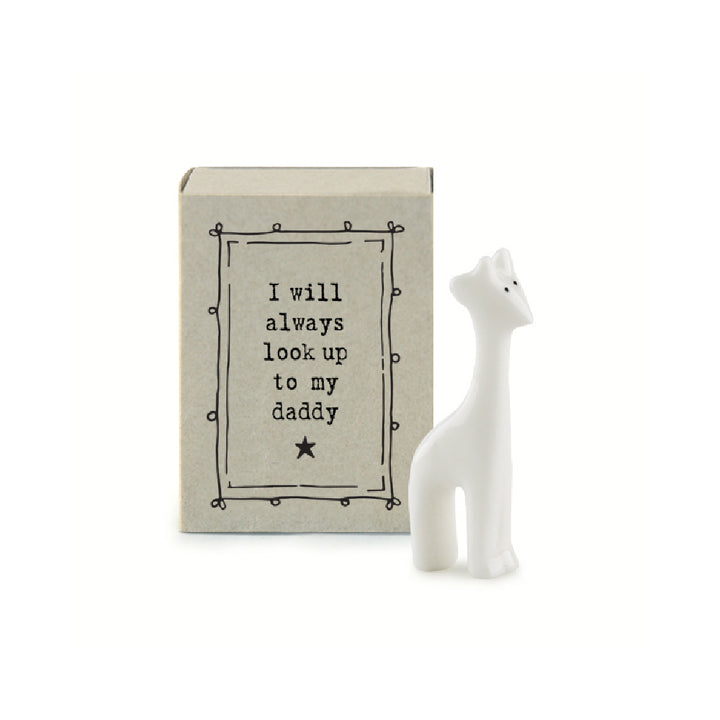 I Will Always Look Up To My Daddy | Ceramic Giraffe | Cracker Filler | Mini Gift