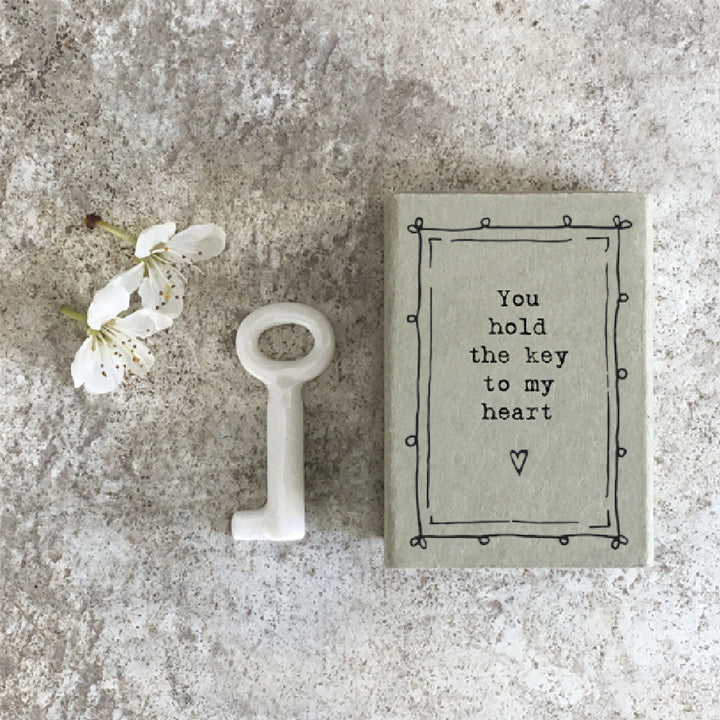 You Hold The Key To My Heart' | Ceramic Key | Cracker Filler | Mini Gift