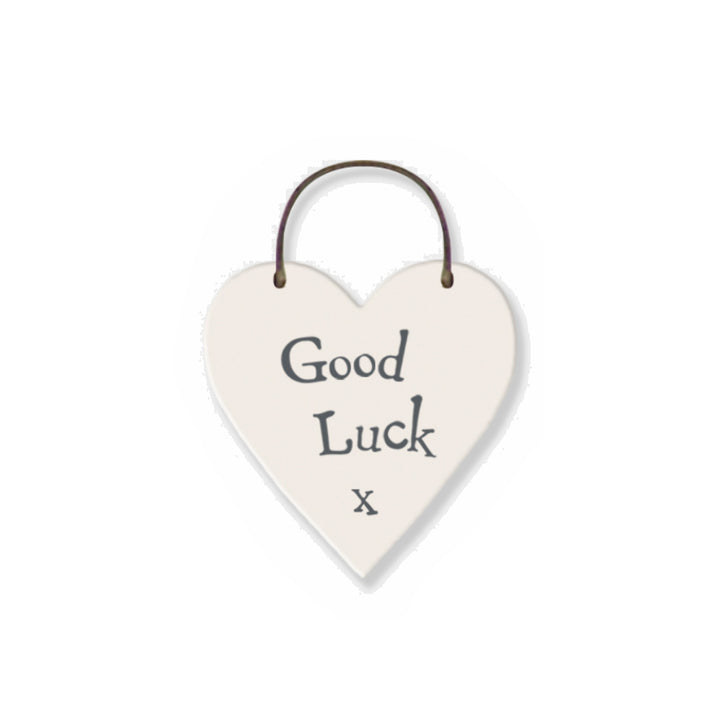 Good Luck - Mini Wooden Hanging Heart | Cracker Filler | Mini Gift