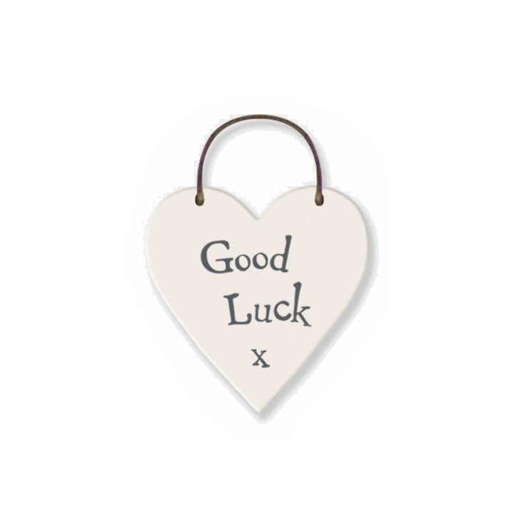 Good Luck - Mini Wooden Hanging Heart | Cracker Filler | Little Gift